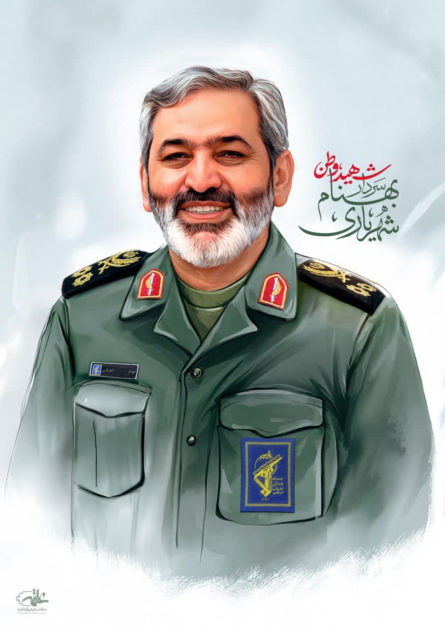 تصویرسازی چهره شهید بهنام شهریاری